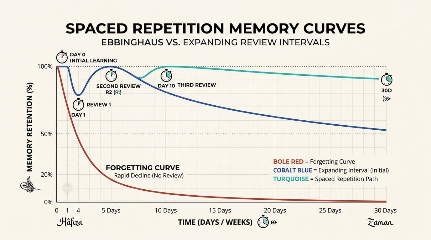 Why Spaced Repetition (SM-2) Is Essential for Turkish Vocabulary Retention